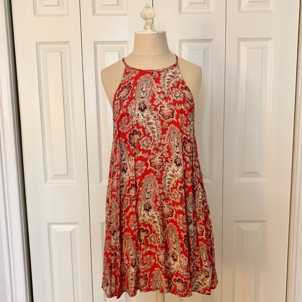 American Eagle halter neck shift dress